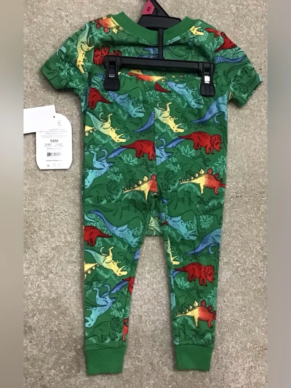 Wonder Nation Toddler Cotton Sleep Tee and Pants Pajama Set, 2-Piece